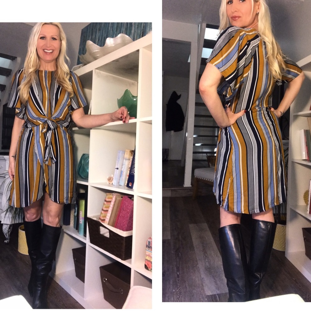 ☕️Stunning Striped Dress🌟